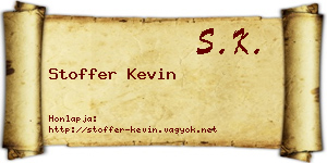Stoffer Kevin névjegykártya